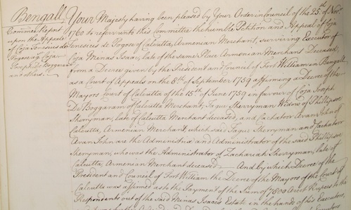 National Archives (UK), PC2/108/410 Privy Council Registers (27 June1761). Image courtesy of Prof. Robert Palmer at http://aalt.law.uh.edu/AALT7/G3/PC2no108/IMG_0215_1.htm